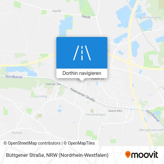 Büttgener Straße Karte