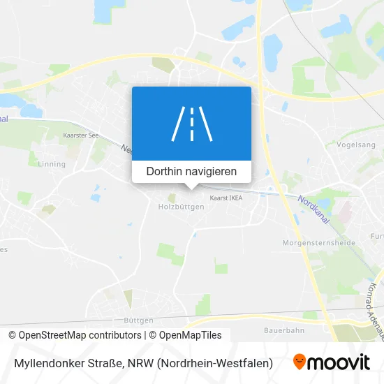 Myllendonker Straße Karte