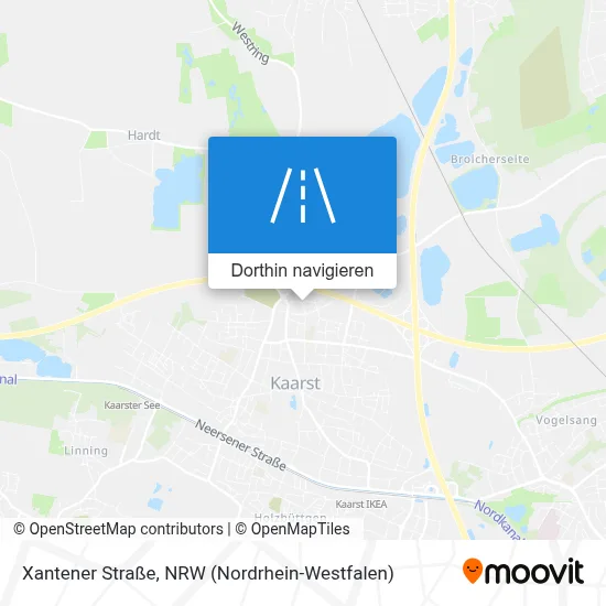 Xantener Straße Karte