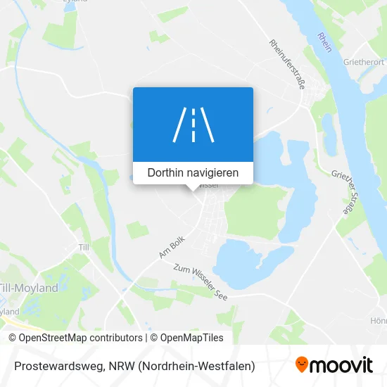 Prostewardsweg Karte