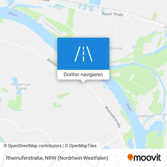 Rheinuferstraße Karte