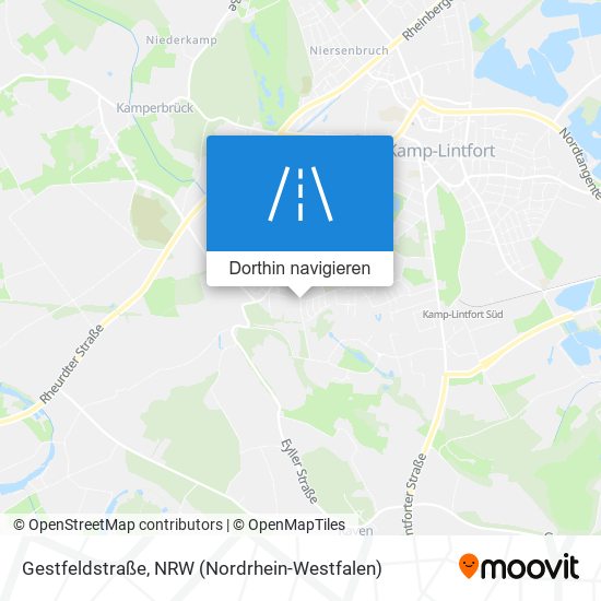 Gestfeldstraße Karte