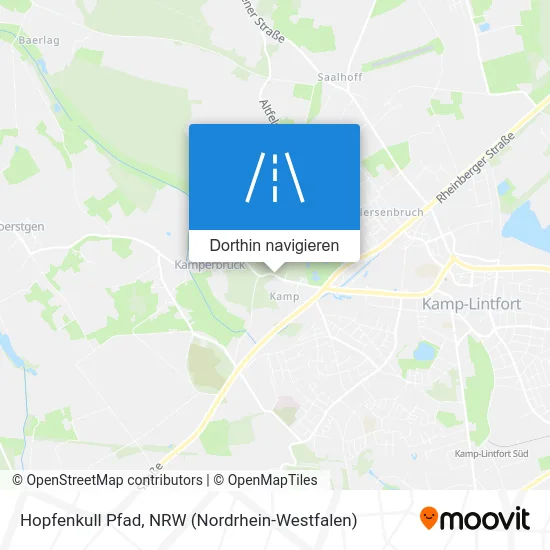 Hopfenkull Pfad Karte