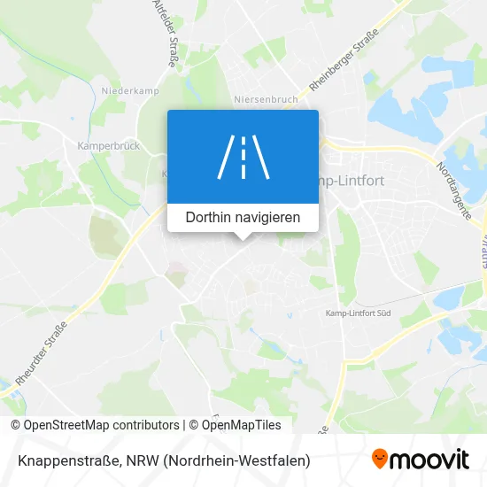 Knappenstraße Karte