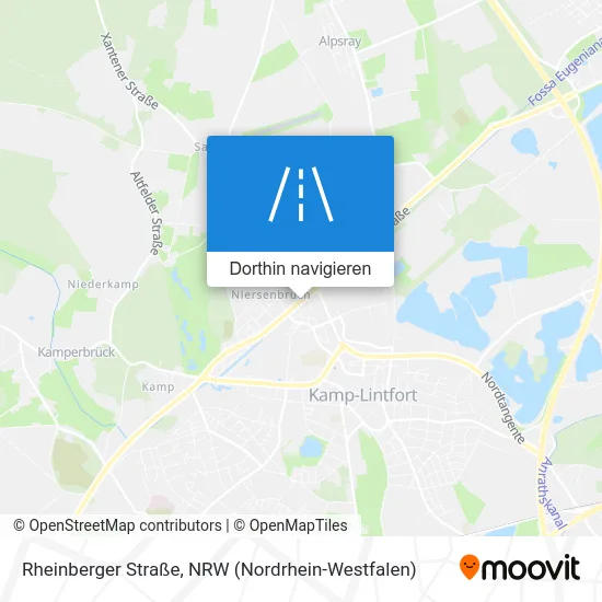 Rheinberger Straße Karte