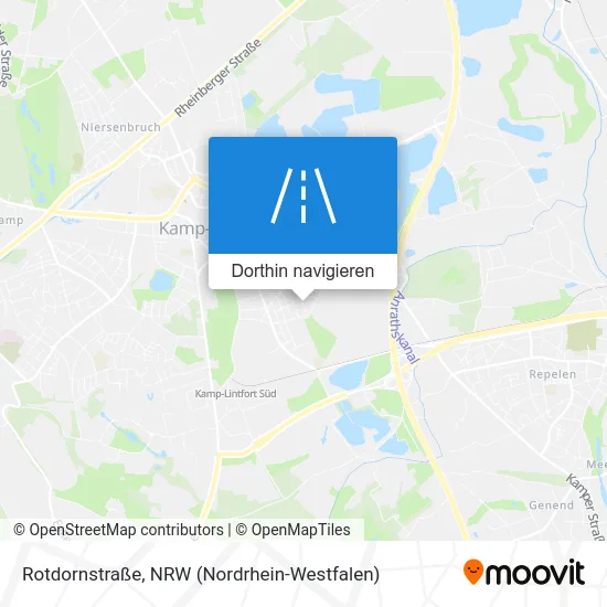 Rotdornstraße Karte