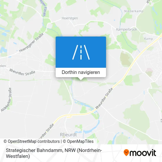 Strategischer Bahndamm Karte