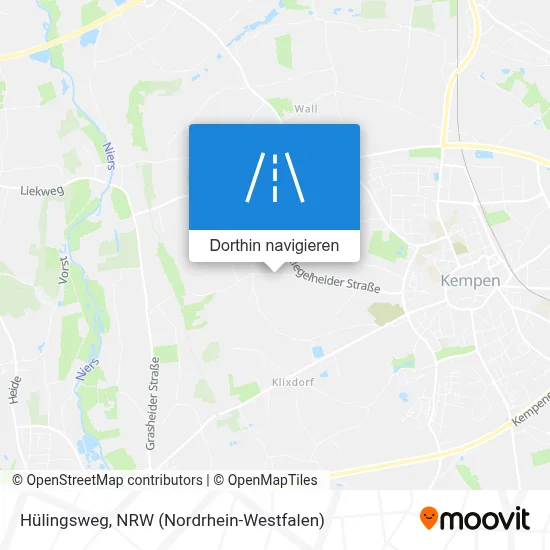 Hülingsweg Karte