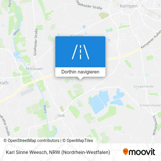 Karl Sinne Weesch Karte