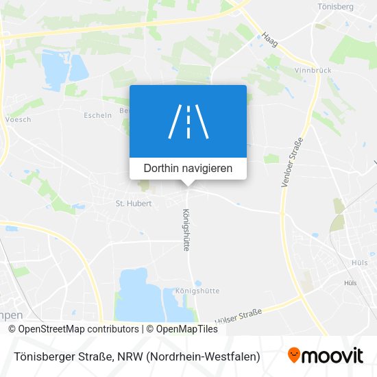 Tönisberger Straße Karte