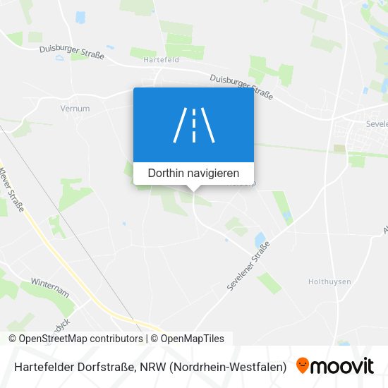 Hartefelder Dorfstraße Karte