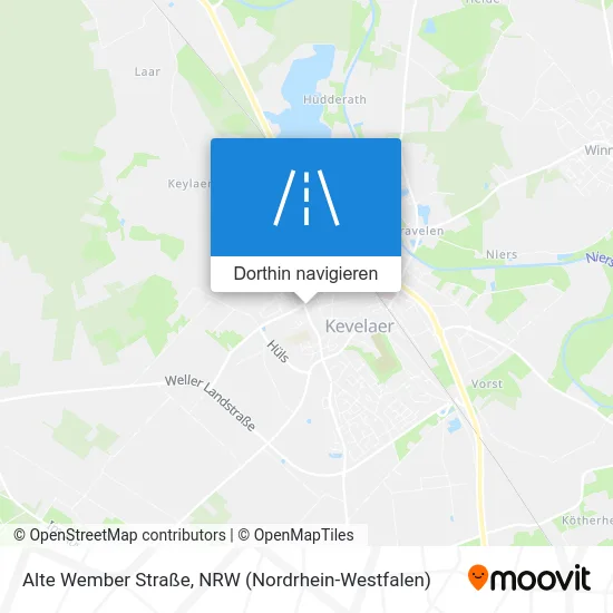 Alte Wember Straße Karte