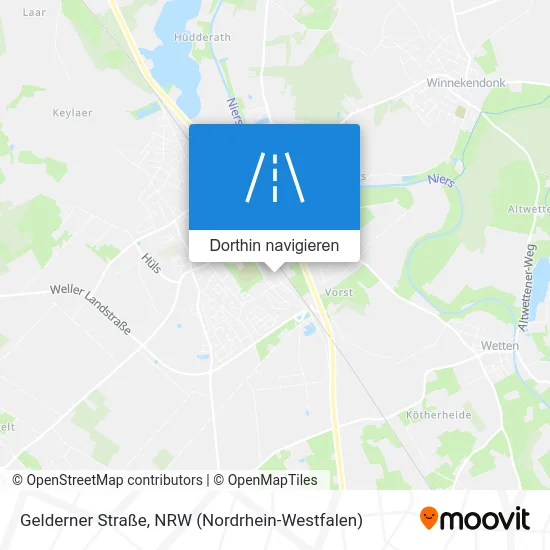 Gelderner Straße Karte