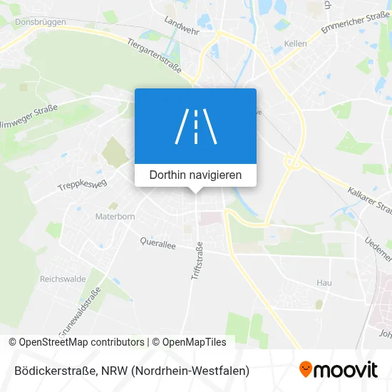 Bödickerstraße Karte