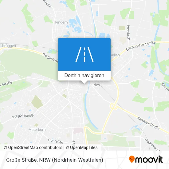 Große Straße Karte