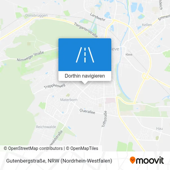 Gutenbergstraße Karte