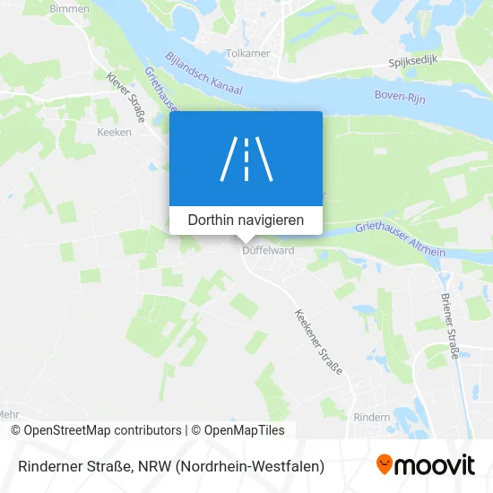 Rinderner Straße Karte