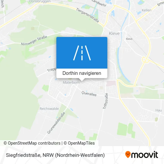 Siegfriedstraße Karte