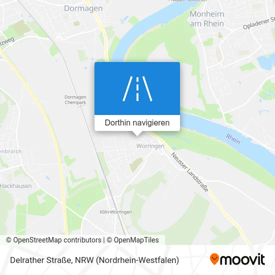 Delrather Straße Karte