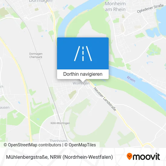 Mühlenbergstraße Karte