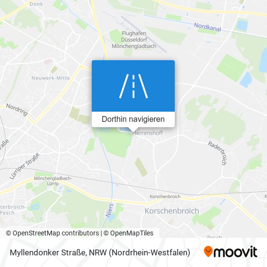 Myllendonker Straße Karte