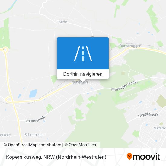 Kopernikusweg Karte