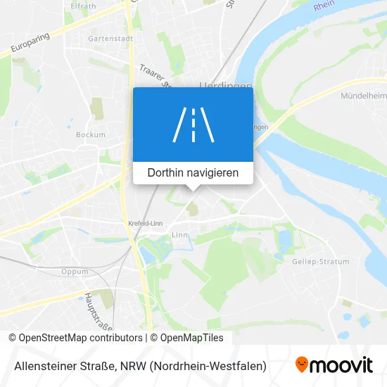 Allensteiner Straße Karte