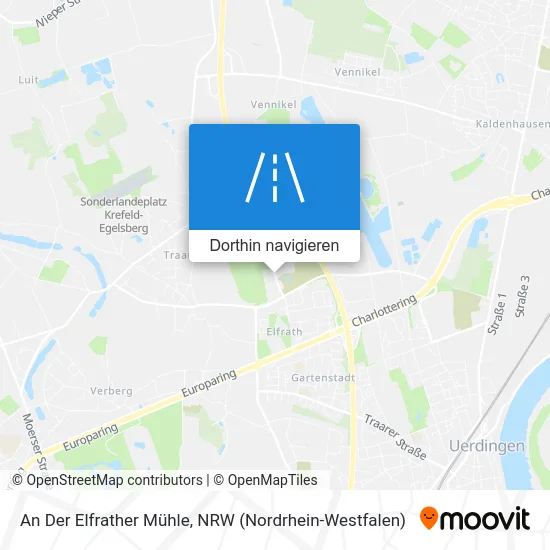 An Der Elfrather Mühle Karte