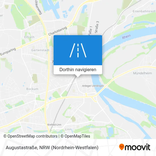 Augustastraße Karte