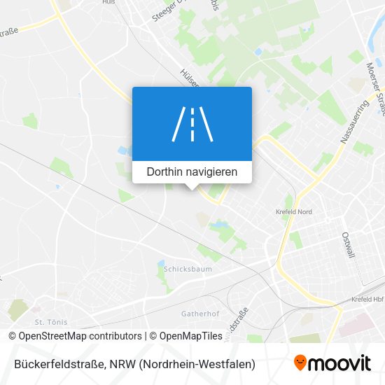 Bückerfeldstraße Karte