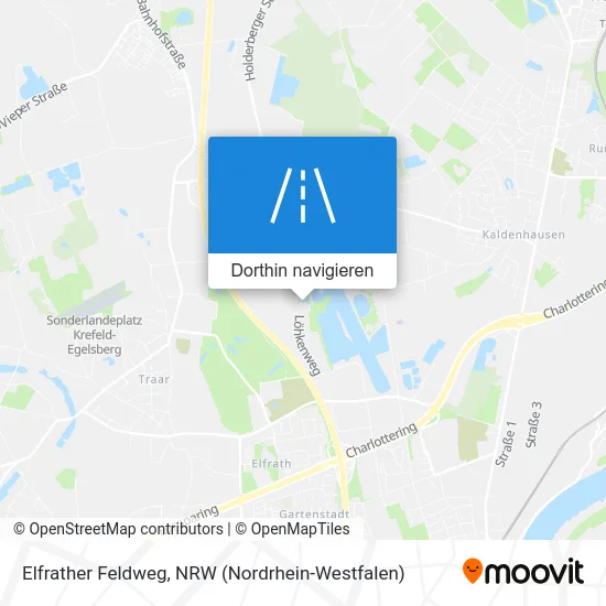 Elfrather Feldweg Karte