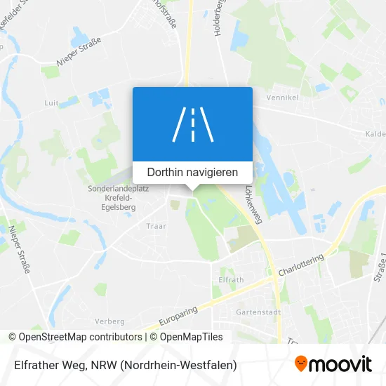 Elfrather Weg Karte