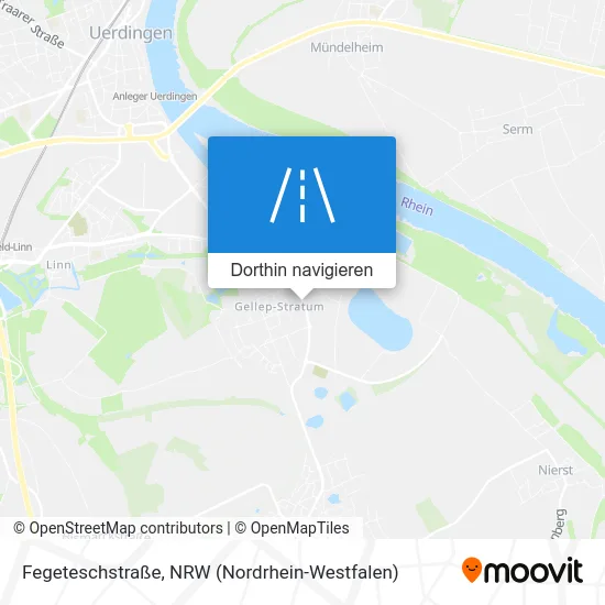 Fegeteschstraße Karte