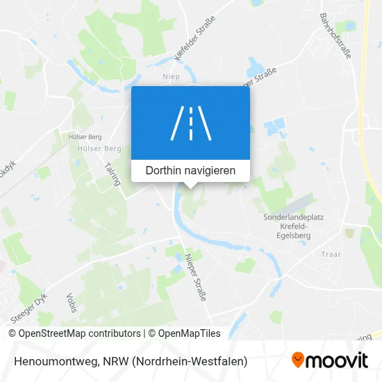 Henoumontweg Karte