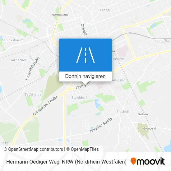 Hermann-Oediger-Weg Karte