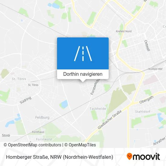 Homberger Straße Karte