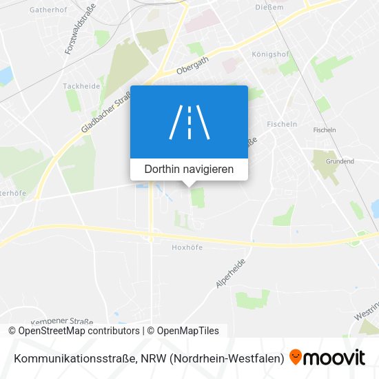 Kommunikationsstraße Karte