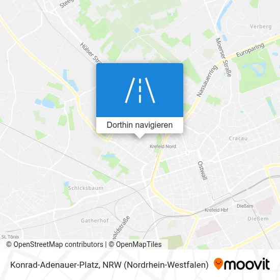 Konrad-Adenauer-Platz Karte