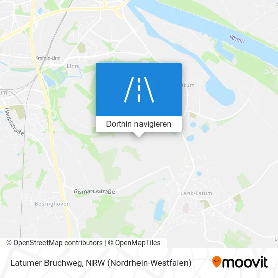 Latumer Bruchweg Karte