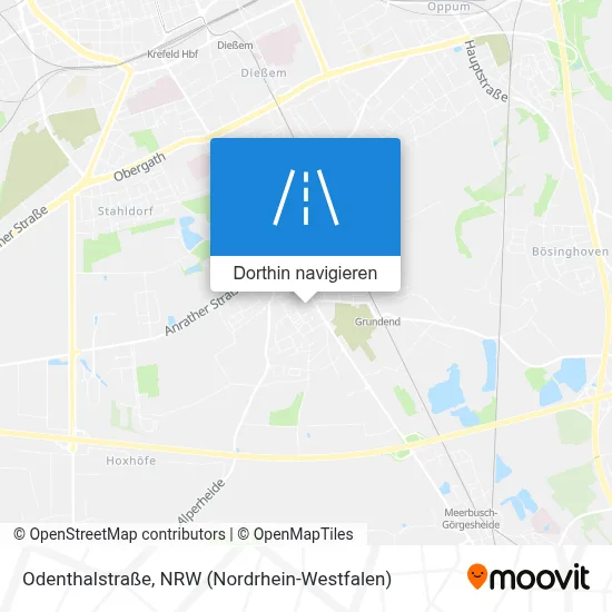 Odenthalstraße Karte