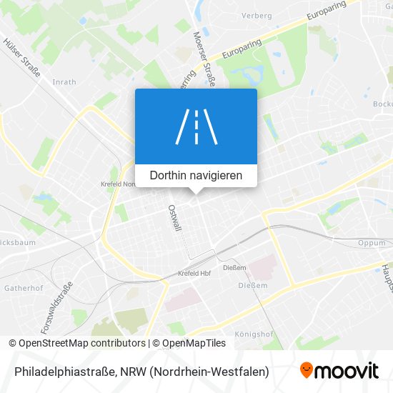 Philadelphiastraße Karte