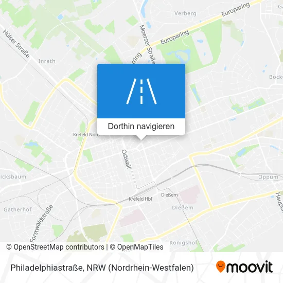 Philadelphiastraße Karte