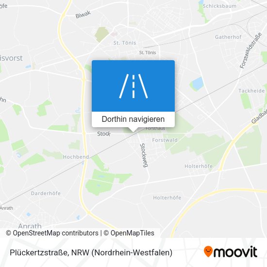 Plückertzstraße Karte