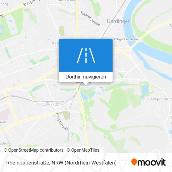 Rheinbabenstraße Karte
