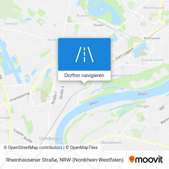 Rheinhausener Straße Karte