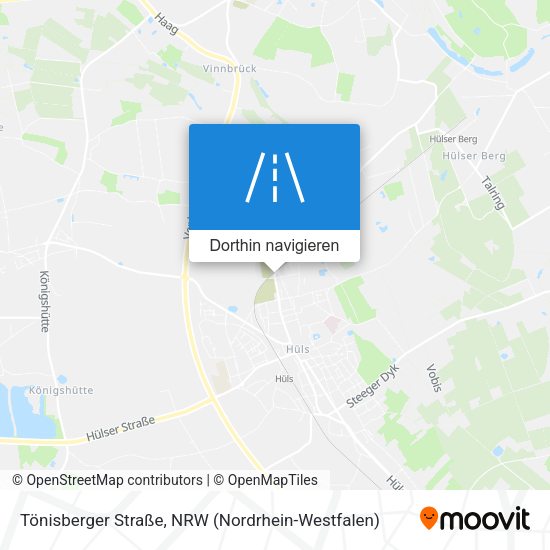 Tönisberger Straße Karte