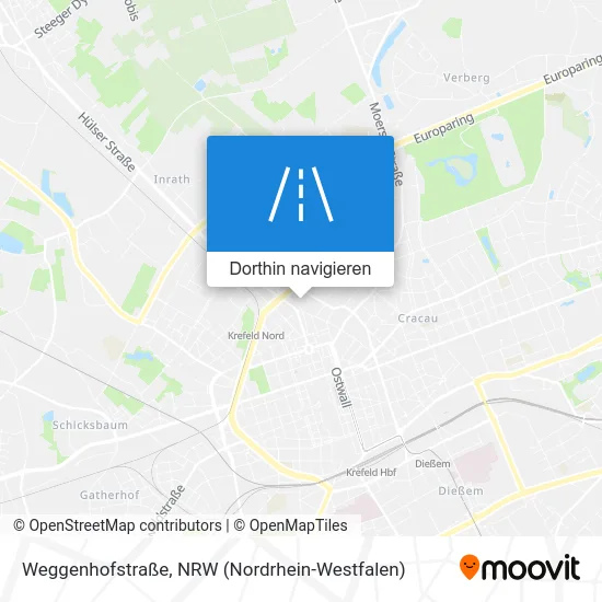 Weggenhofstraße Karte