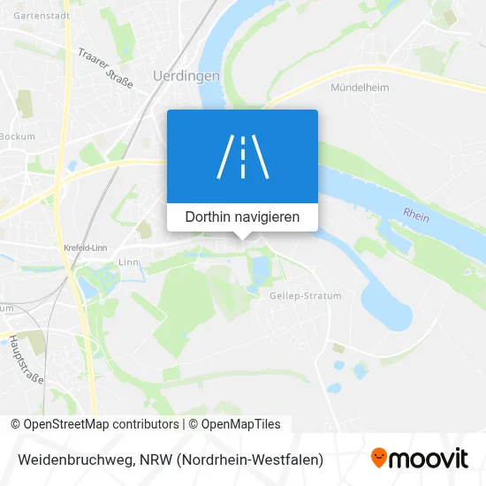 Weidenbruchweg Karte