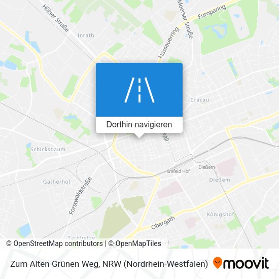 Zum Alten Grünen Weg Karte