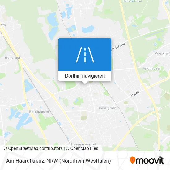 Am Haardtkreuz Karte